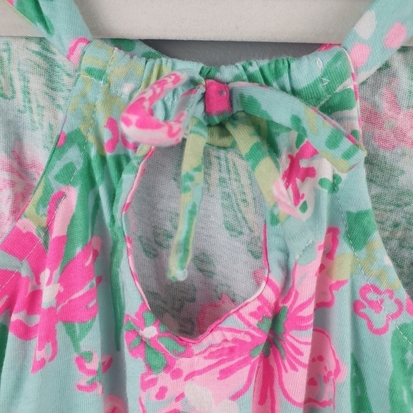 TOMMY BAHAMA Floral Sundress Ruffles Pink/Green Girls‎ 4 - Picture 7 of 9